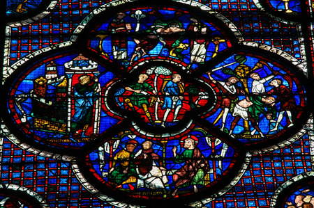Notre Dame de Chartres, stained glass window